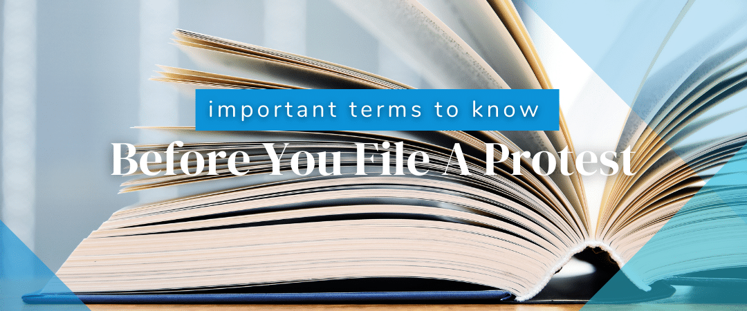 Important Terms to Know Before You File a Protest
